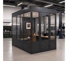 Тамбур алюмінієвий для приміщення ALULIGH 3500*2400 мм антрацит