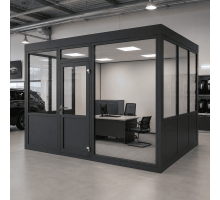 Металопластиковий тамбур REHAU 3800*2400 мм антрацит