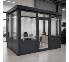 Тамбур алюминиевый для помещений ALULIGHT 4500*2500 мм антрацит