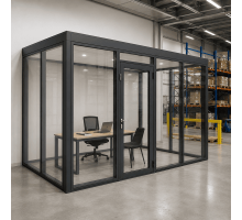 Тамбур алюминиевый для помещений ALULIGHT 4300*2400 мм антрацит
