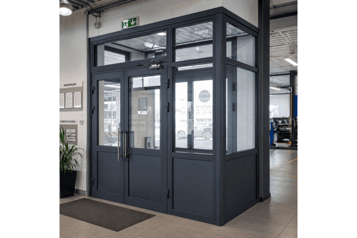 Тамбур алюмінієвий внутрішній ALULIGHT 2900*2600 мм антрацит