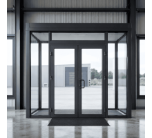 Тамбур металопластиковий внутрішній  REHAU 3400*2700 мм антрацит