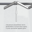 Холодное остекление террасы верхнеподвесная раздвижная система гармошка Spaceplus каленное стекло 6500*2700 мм