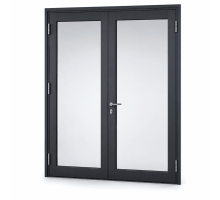 Алюмінієві двері вхідні для комерційних приміщень FRAMEX 1550*2500 мм антарцит