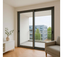 Раздвижные балконные металлопластиковые двери WDS SL60 1600*2200 мм