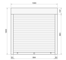 Защитные алюминиевые ролеты Comfort Line 1000-1000 мм P55
