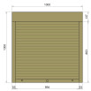 Защитные алюминиевые ролеты Comfort Line 1000-1000 мм P55