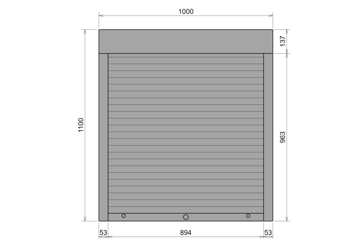 Защитные алюминиевые ролеты Comfort Line 1000-1100 мм P55
