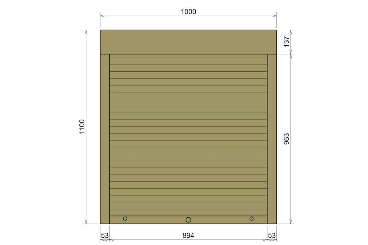 Защитные алюминиевые ролеты Comfort Line 1000-1100 мм P55