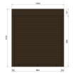 Защитные алюминиевые ролеты Comfort Line 1000-1100 мм P55