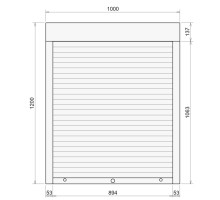 Защитные алюминиевые ролеты Comfort Line 1000-1200 мм P55
