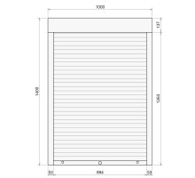 Защитные алюминиевые ролеты Comfort Line 1000-1400 мм P55