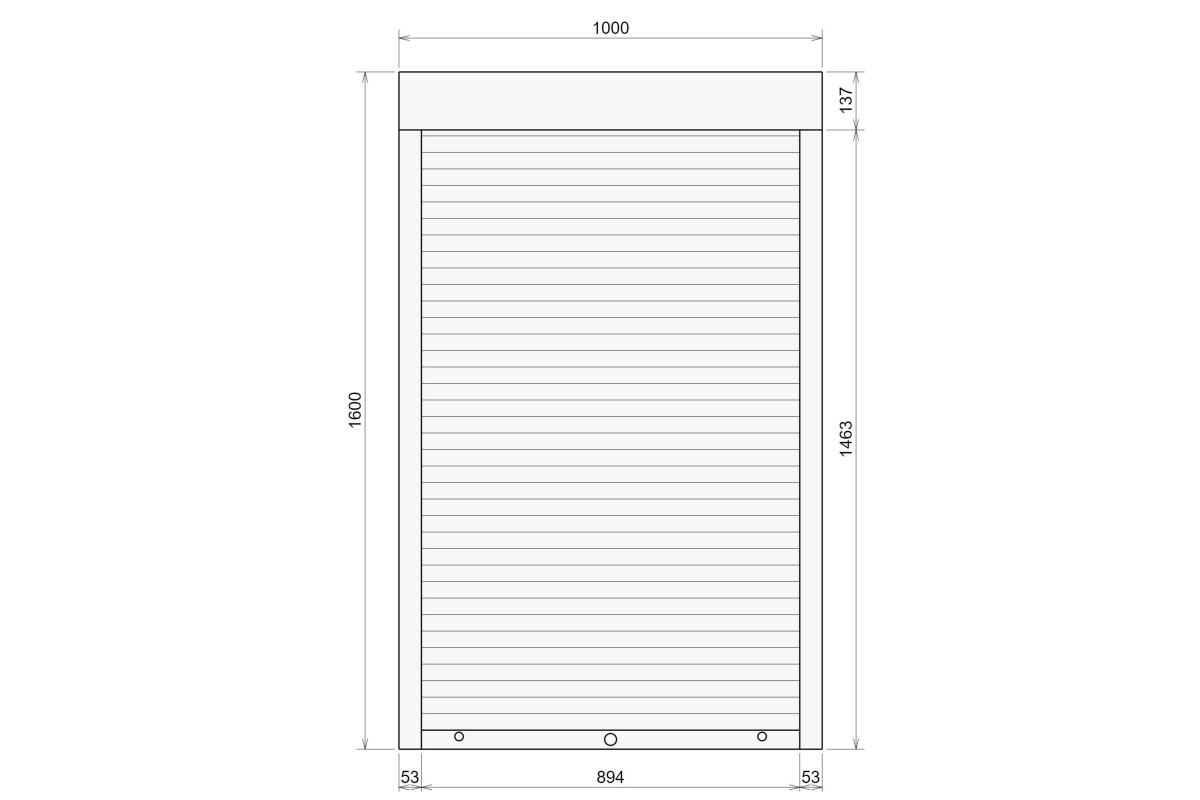 Защитные алюминиевые ролеты Comfort Line 1000-1600 мм P55