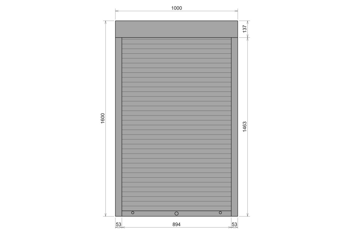 Защитные алюминиевые ролеты Comfort Line 1000-1600 мм P55