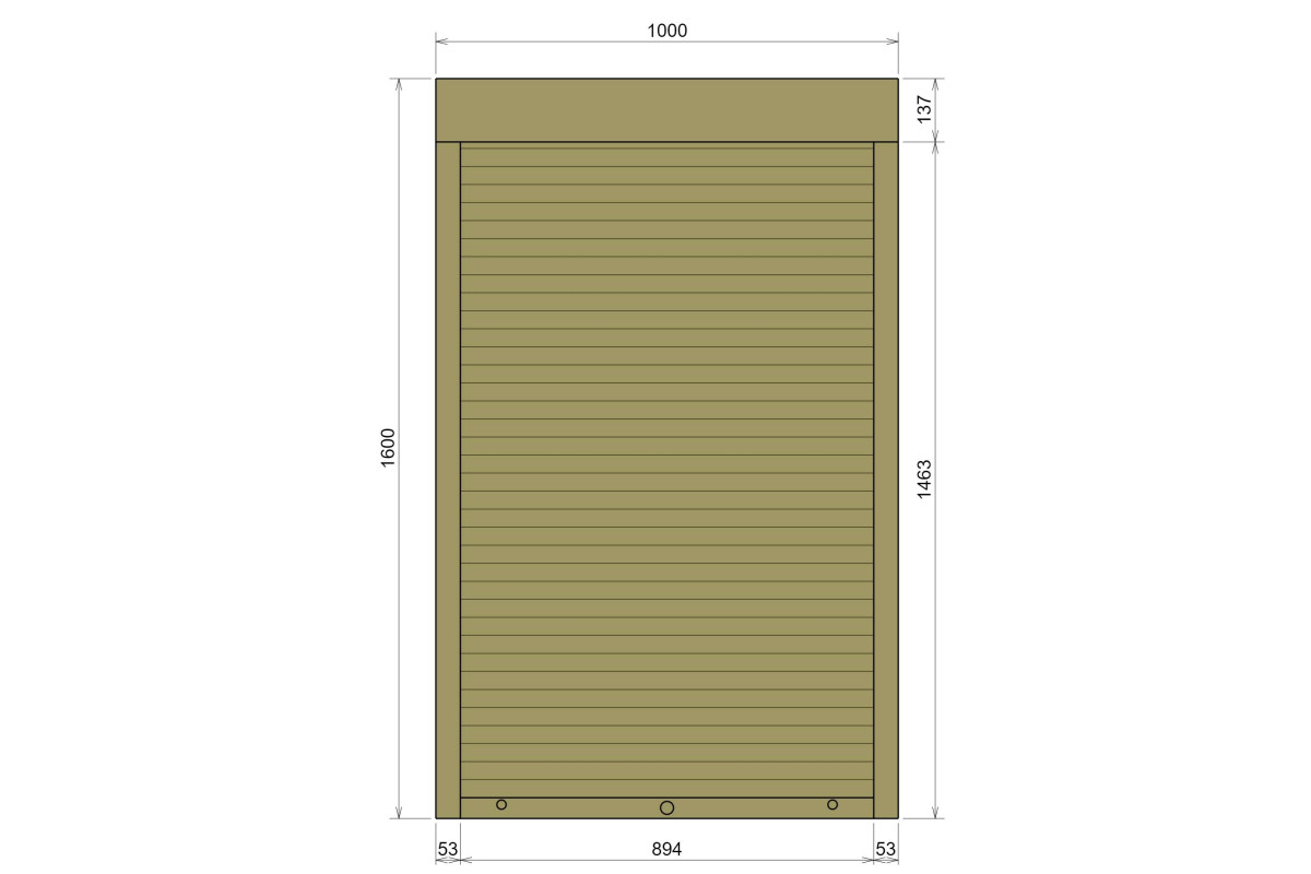 Защитные алюминиевые ролеты Comfort Line 1000-1600 мм P55