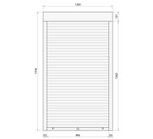 Защитные алюминиевые ролеты Comfort Line 1000-1700 мм P55