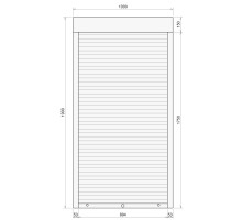 Защитные алюминиевые ролеты Comfort Line 1000-1900 мм P55