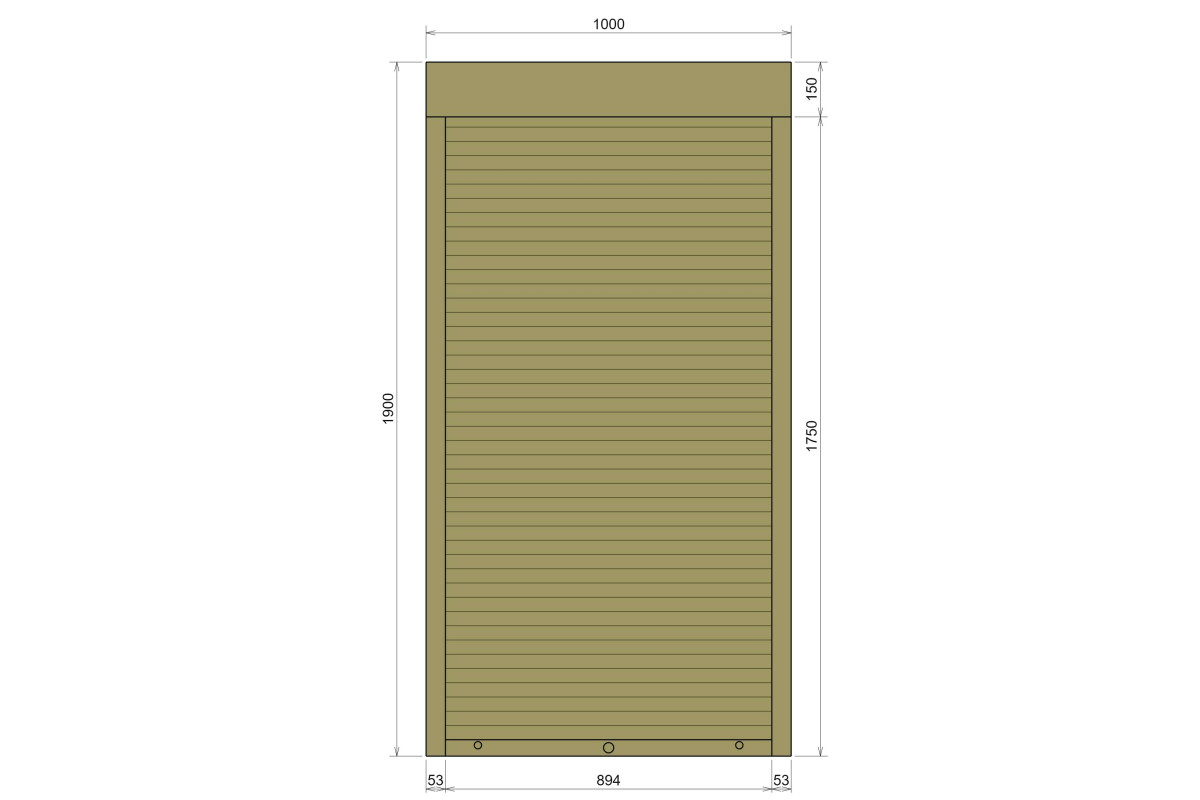 Захисні алюмінієві ролети Comfort Line 1000-1900 мм P55