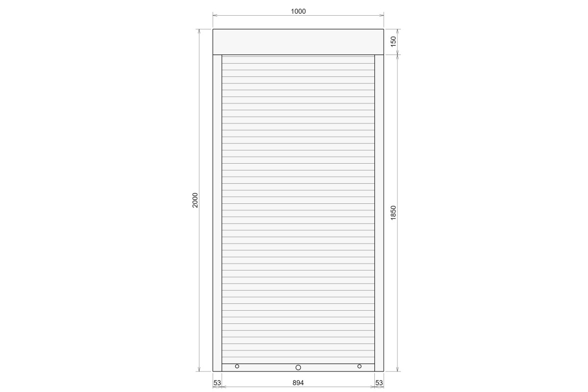 Защитные алюминиевые ролеты Comfort Line 1000-2000 мм P55