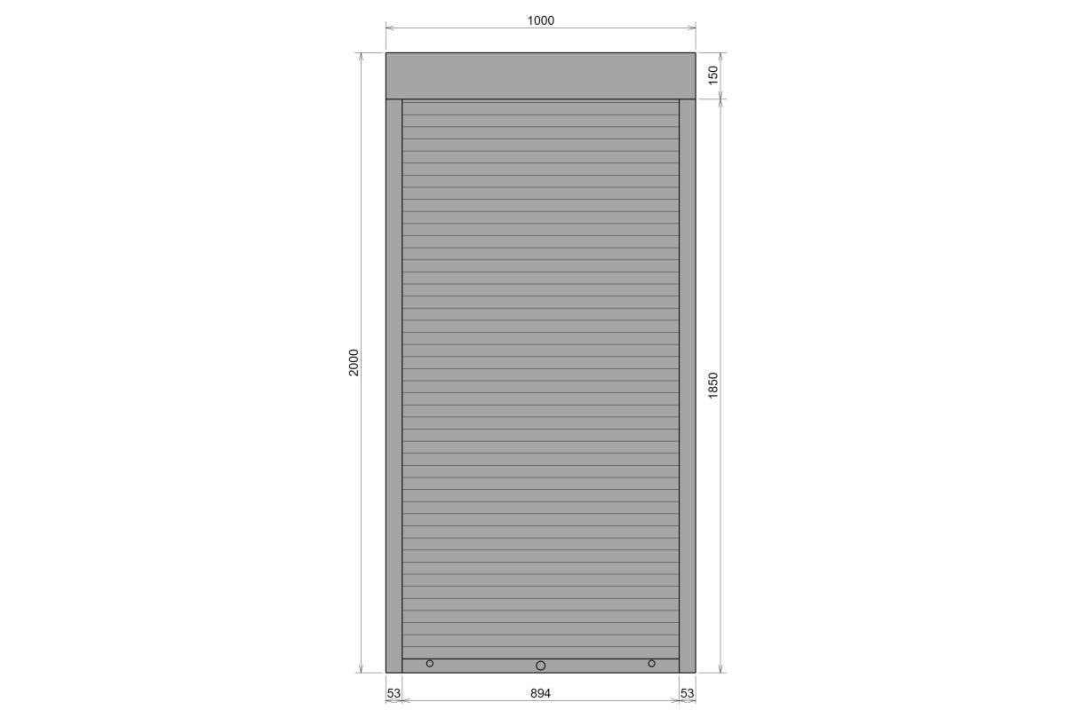 Защитные алюминиевые ролеты Comfort Line 1000-2000 мм P55