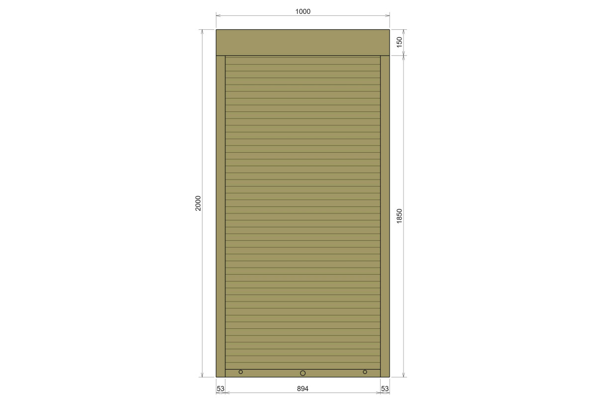 Защитные алюминиевые ролеты Comfort Line 1000-2000 мм P55