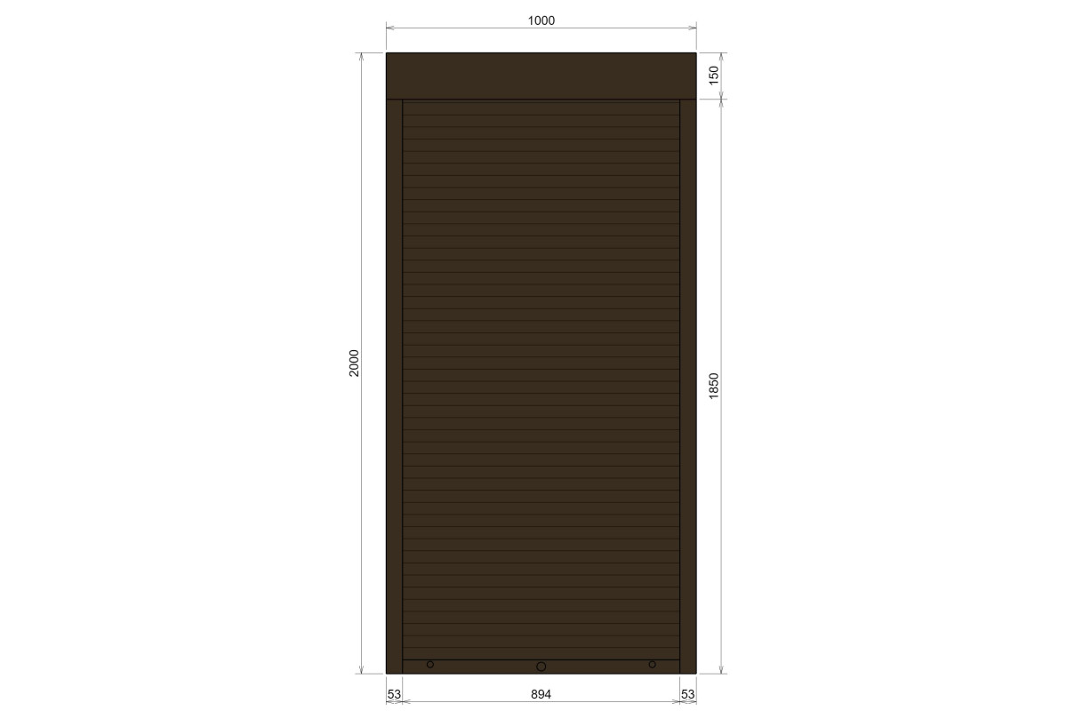 Защитные алюминиевые ролеты Comfort Line 1000-2000 мм P55