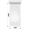 Защитные алюминиевые ролеты Comfort Line 1000-2000 мм P55