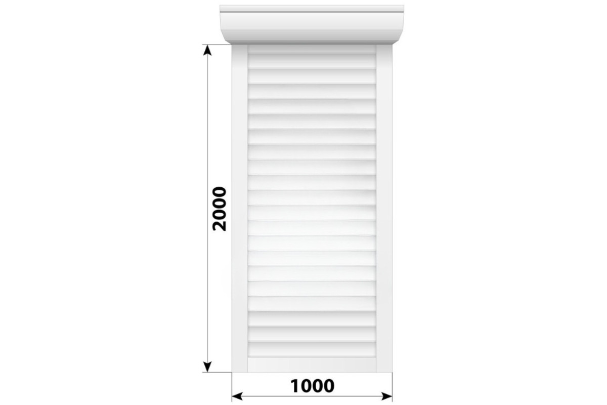 Защитные алюминиевые ролеты Comfort Line 1000-2000 мм P55