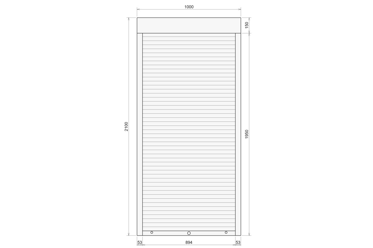 Защитные алюминиевые ролеты Comfort Line 1000-2100 мм P55