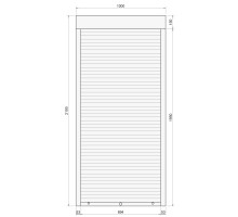 Защитные алюминиевые ролеты Comfort Line 1000-2100 мм P55