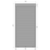 Защитные алюминиевые ролеты Comfort Line 1000-2100 мм P55