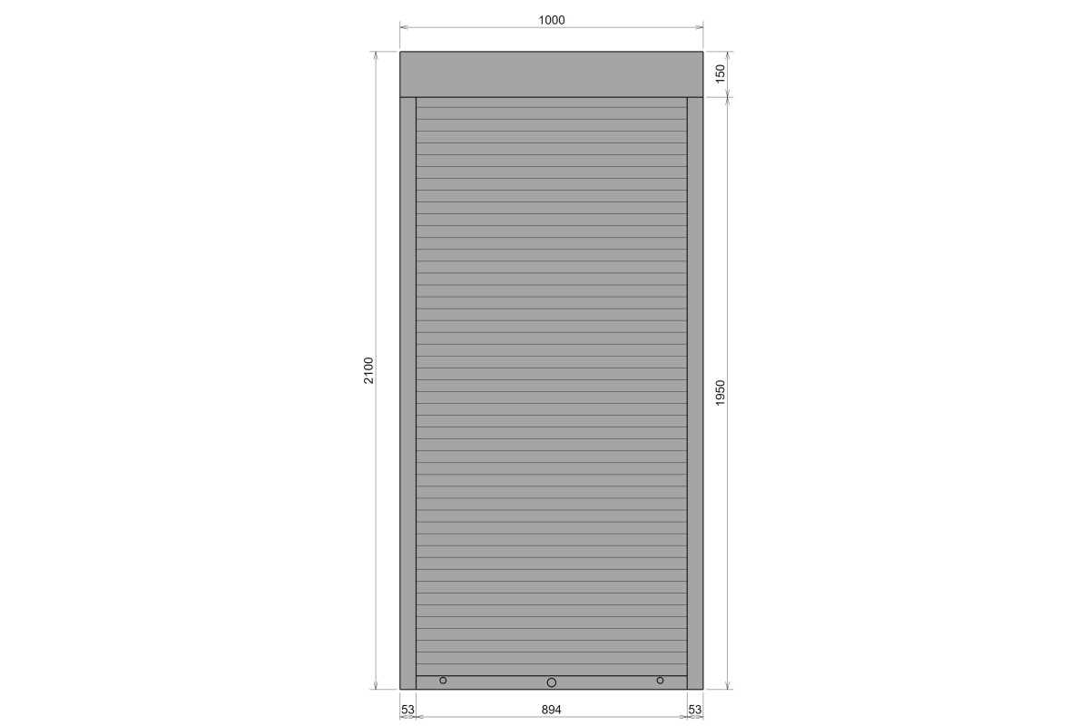 Защитные алюминиевые ролеты Comfort Line 1000-2100 мм P55