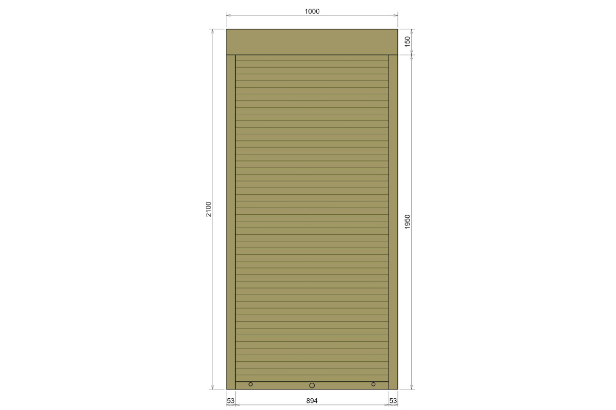 Защитные алюминиевые ролеты Comfort Line 1000-2100 мм P55