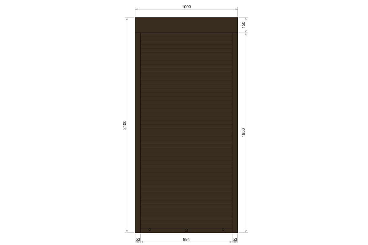 Защитные алюминиевые ролеты Comfort Line 1000-2100 мм P55