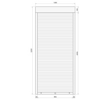 Защитные алюминиевые ролеты Comfort Line 1000-2200 мм P55