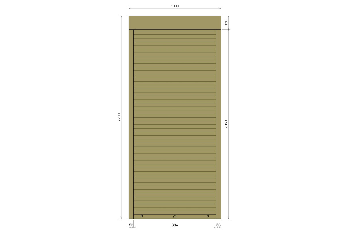 Защитные алюминиевые ролеты Comfort Line 1000-2200 мм P55