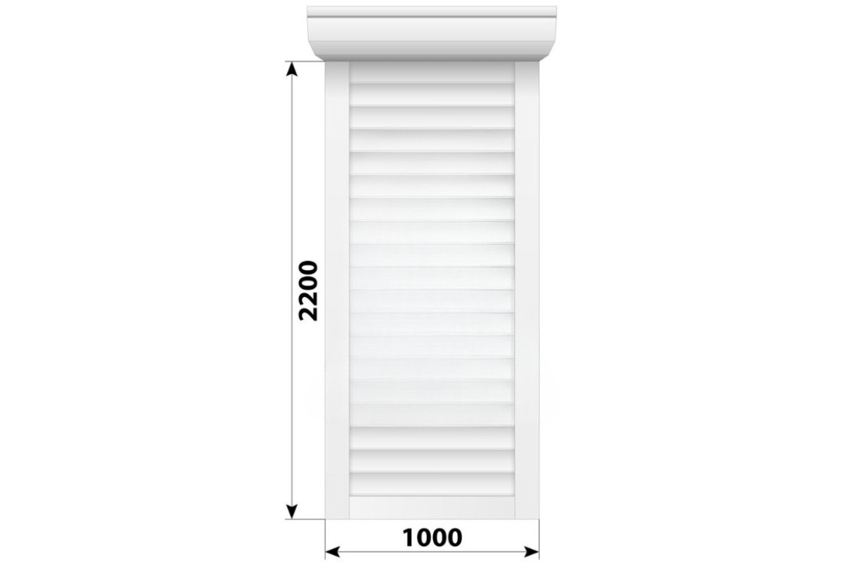Защитные алюминиевые ролеты Comfort Line 1000-2200 мм P55