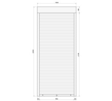 Защитные алюминиевые ролеты Comfort Line 1000-2300 мм P55
