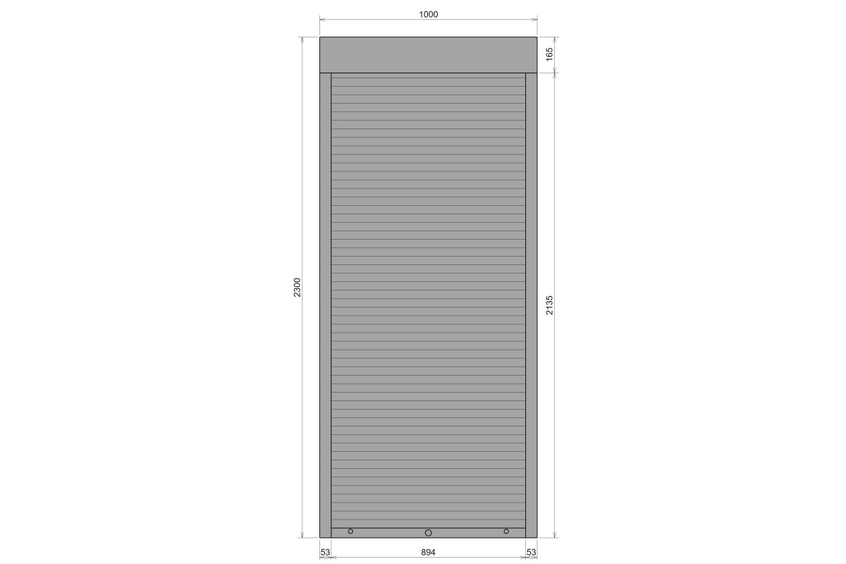 Защитные алюминиевые ролеты Comfort Line 1000-2300 мм P55