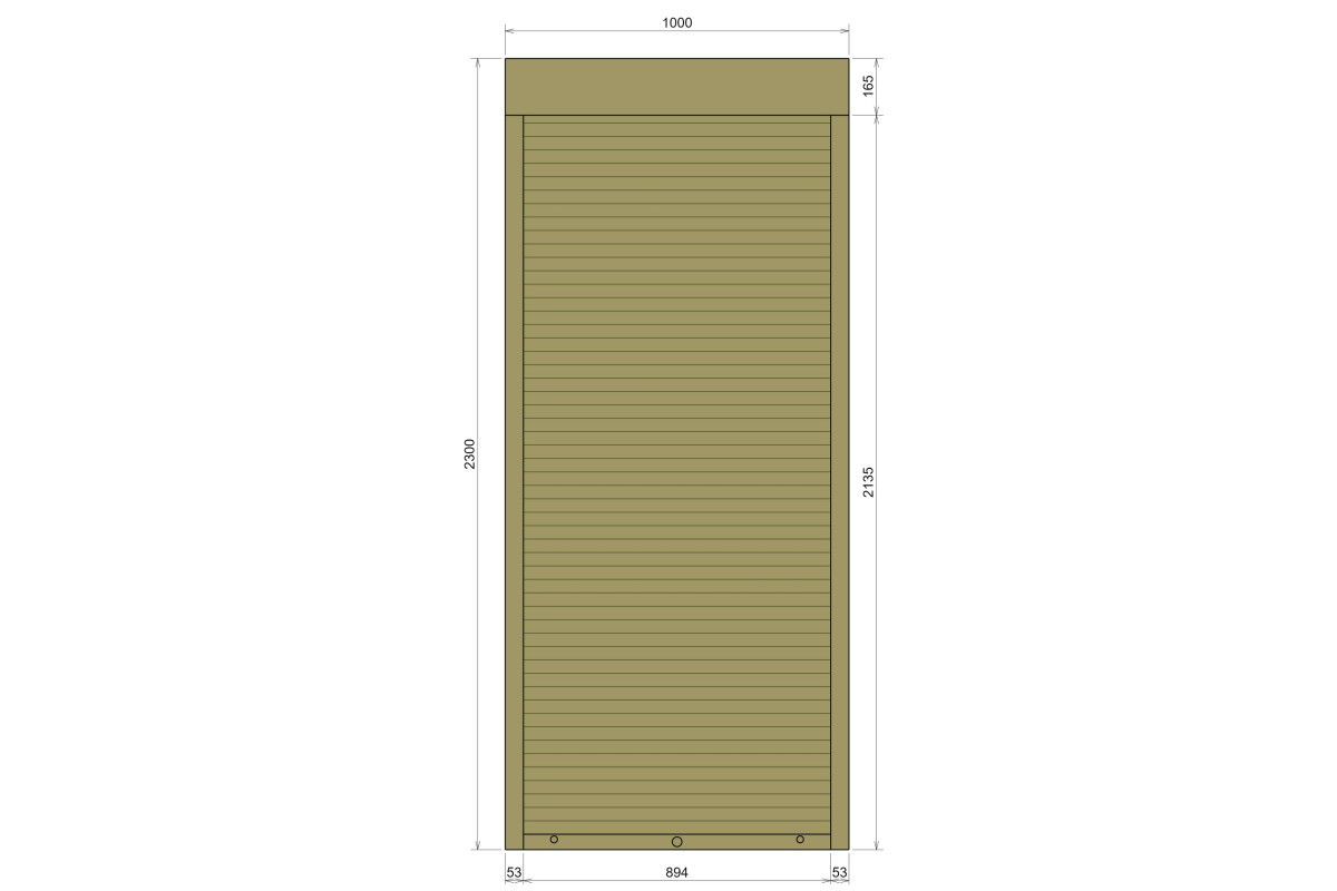 Защитные алюминиевые ролеты Comfort Line 1000-2300 мм P55