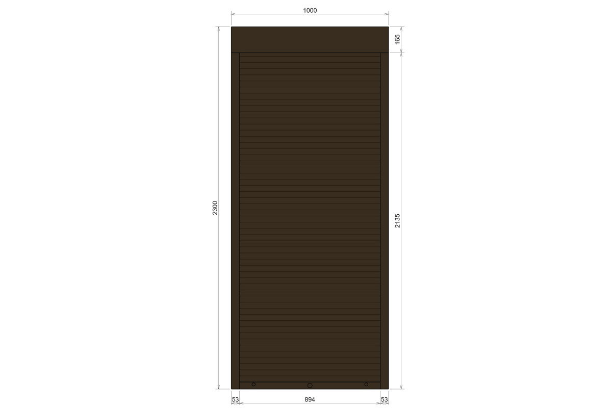 Защитные алюминиевые ролеты Comfort Line 1000-2300 мм P55