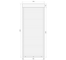 Защитные алюминиевые ролеты Comfort Line 1000-2400 мм P55