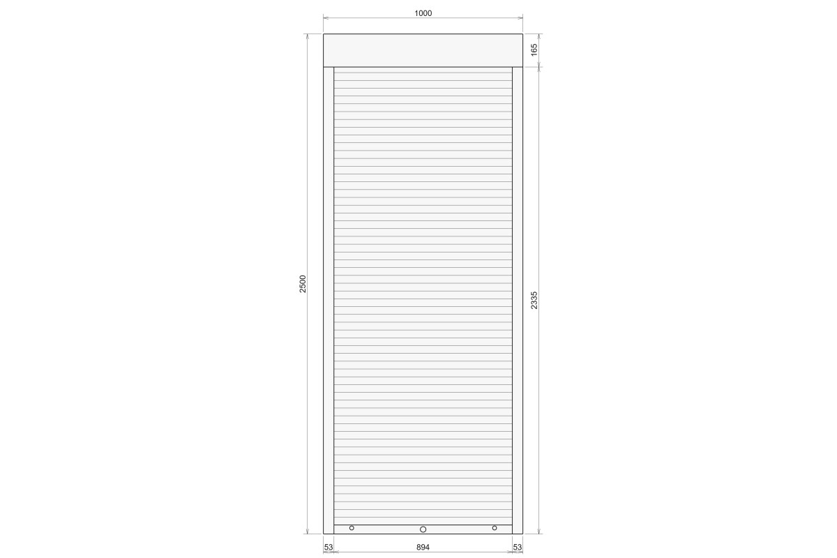 Защитные алюминиевые ролеты Comfort Line 1000-2500 мм P55