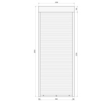 Защитные алюминиевые ролеты Comfort Line 1000-2500 мм P55