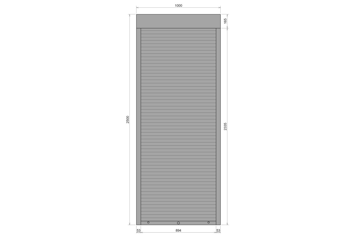 Защитные алюминиевые ролеты Comfort Line 1000-2500 мм P55