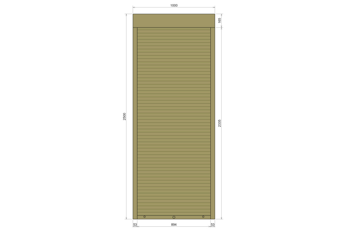 Защитные алюминиевые ролеты Comfort Line 1000-2500 мм P55