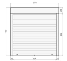Защитные алюминиевые ролеты Comfort Line 1100-1100 мм P55