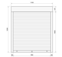 Защитные алюминиевые ролеты Comfort Line 1100-1200 мм P55