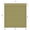 Защитные алюминиевые ролеты Comfort Line 1100-1200 мм P55
