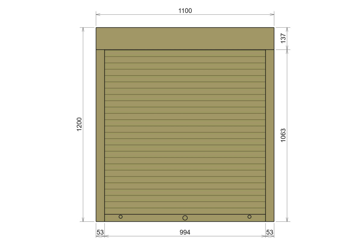 Защитные алюминиевые ролеты Comfort Line 1100-1200 мм P55